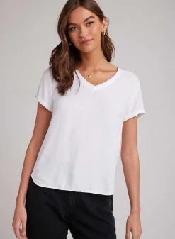 T-Shirt Met V-Hals - Wit>Bella Dahl Flash Sale