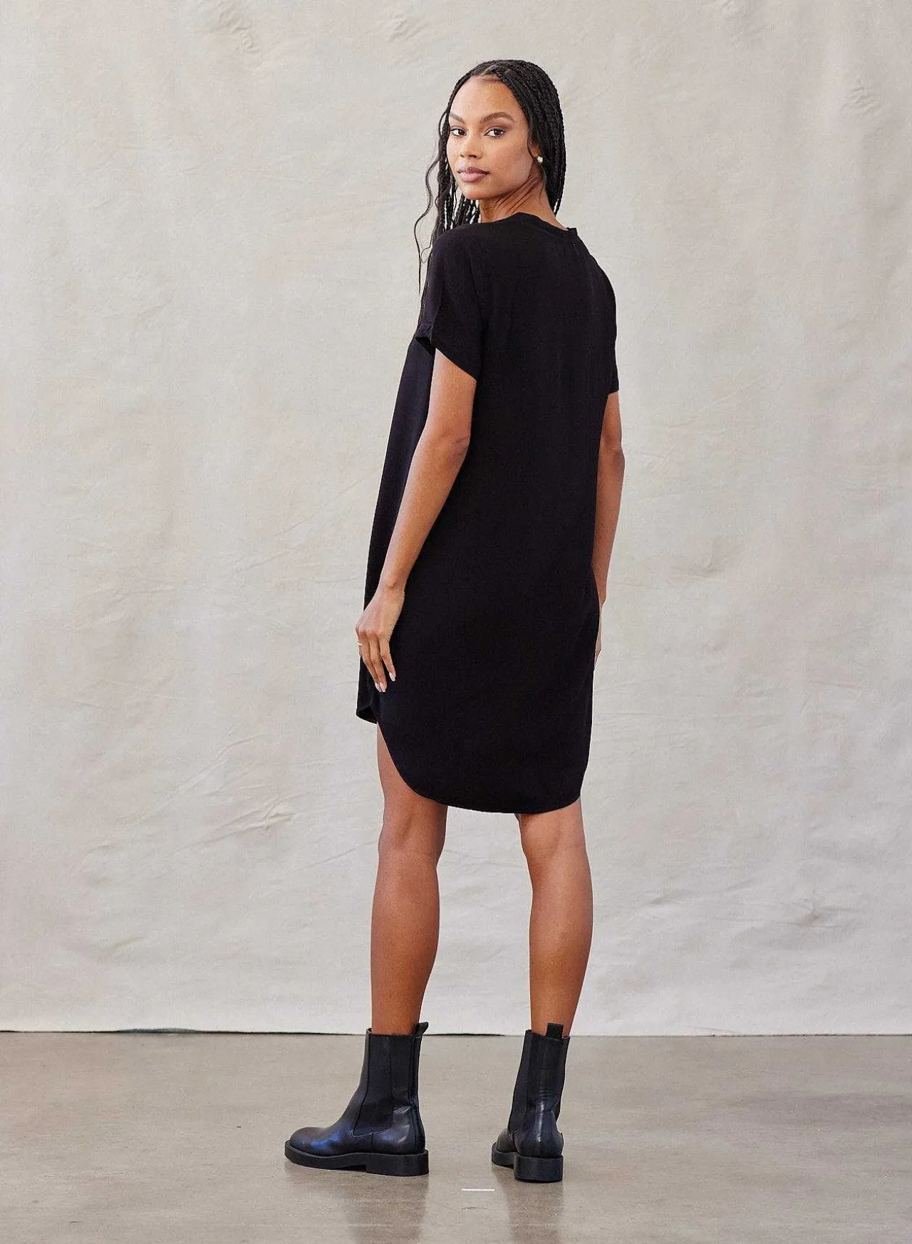 T-Shirtjurk Met V-Hals - Vintage Zwart>Bella Dahl Best Sale