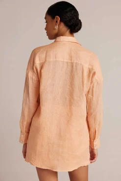 Vriendje Button Down - Peach Parker>Bella Dahl Best Sale