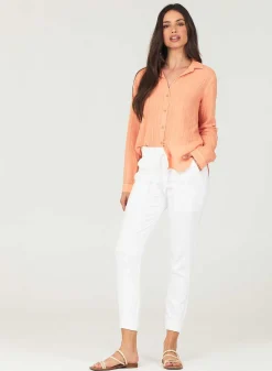 Zakjoggingbroek - Wit><noscript><img width=