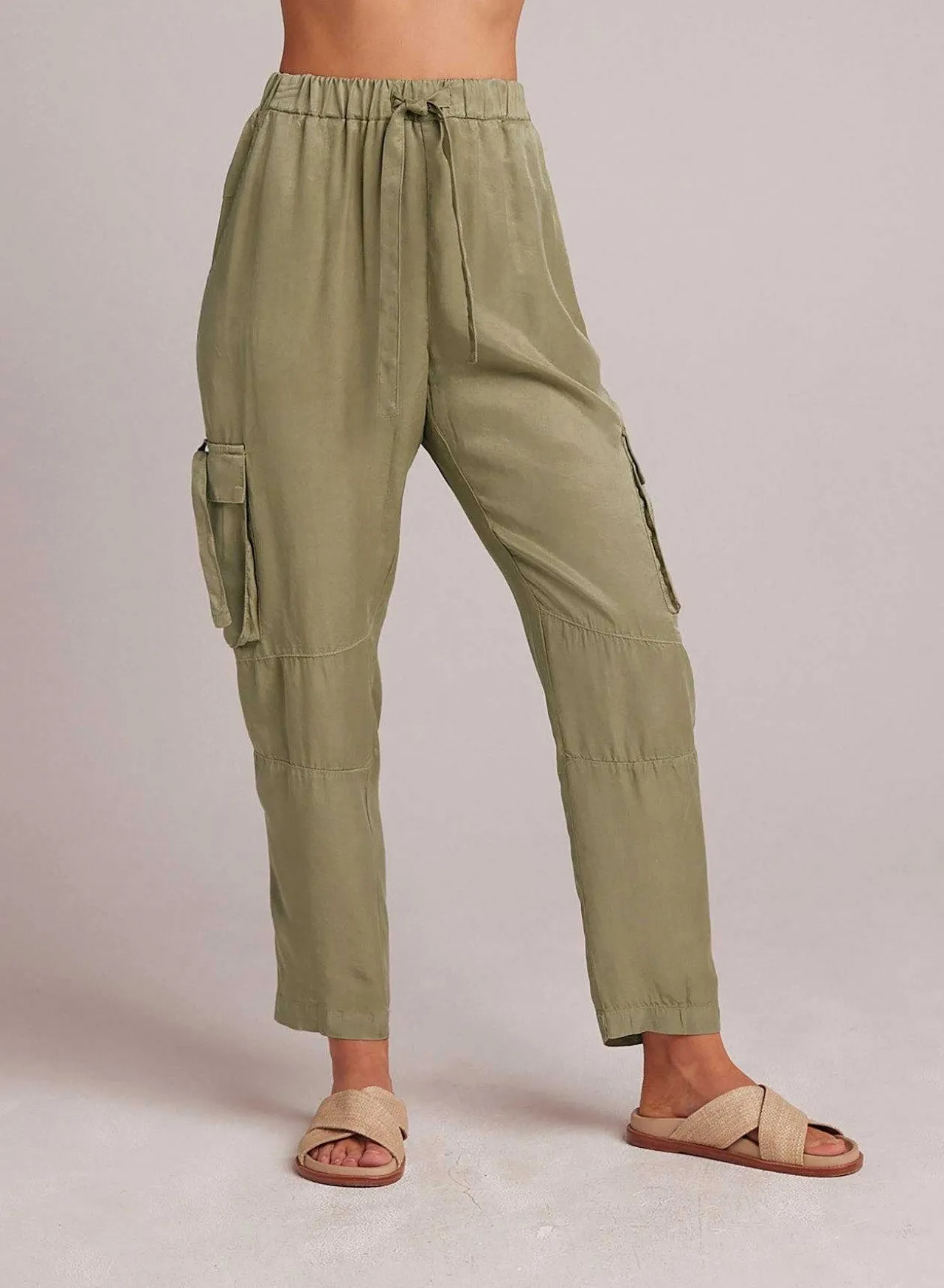 Zephyr Utility-Broek Met Stropdaszak - Kaki Leger>Bella Dahl Best